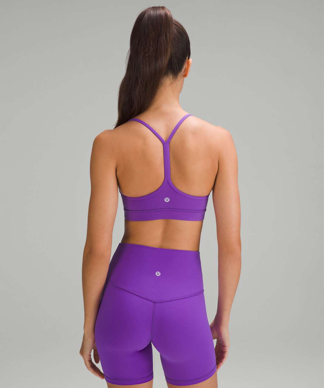 Lululemon Flow Y Bra Nulu *Light Support, A-C Cups - Atomic Purple - lulu  fanatics