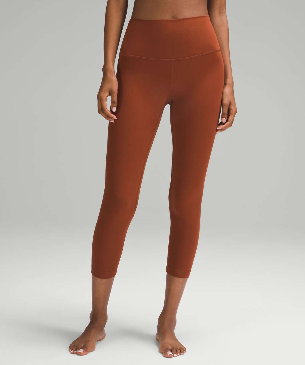 Lululemon Align High-Rise Crop 23 - Dark Terracotta - lulu fanatics