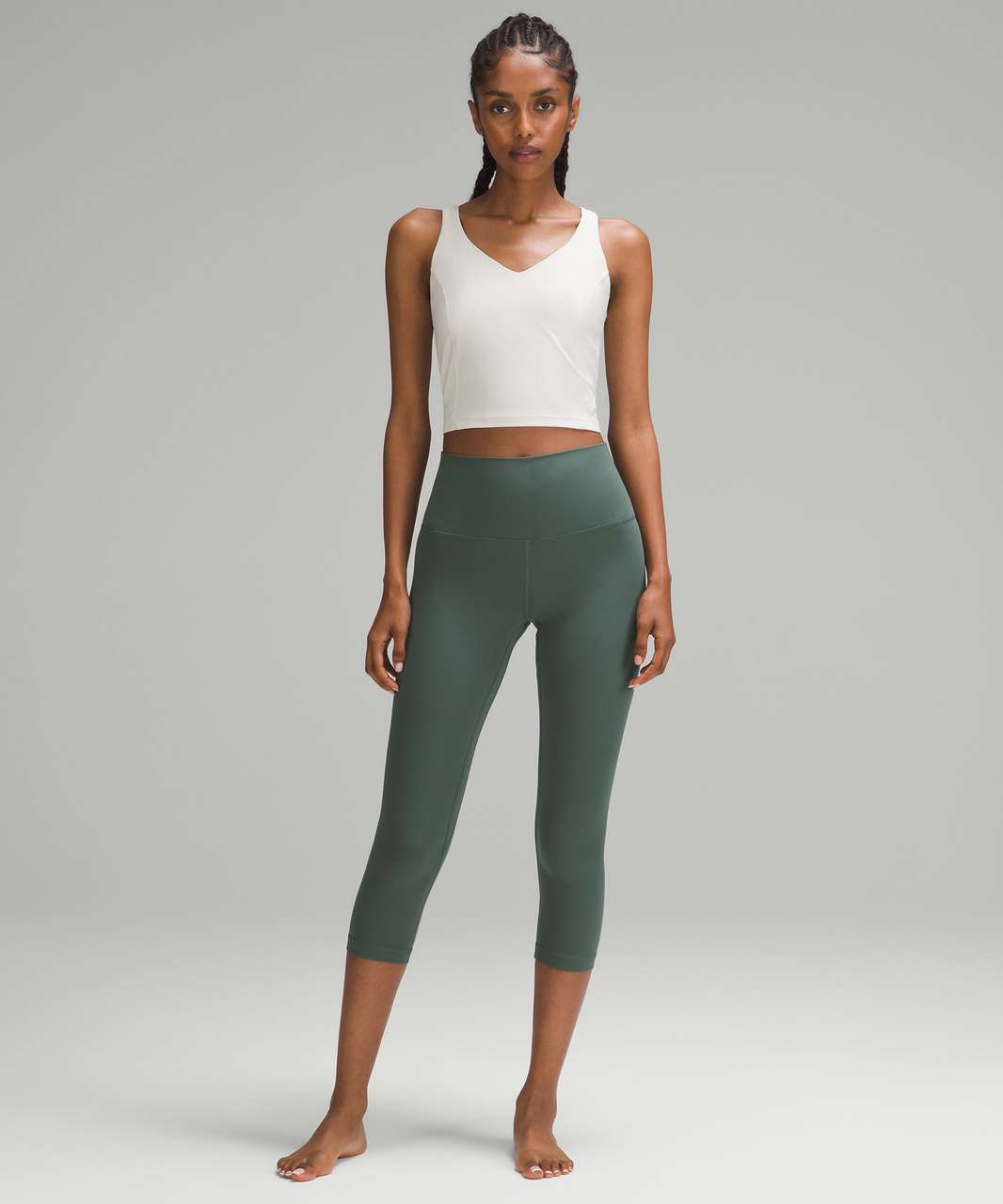 Lululemon Align High-Rise Crop 21 - Dark Forest - lulu fanatics