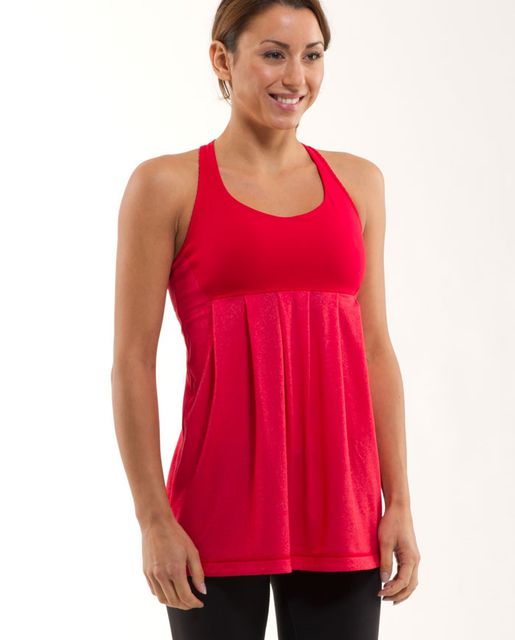 Lululemon Power Technique Tank - Black / Black Heathered Coal Mini ...