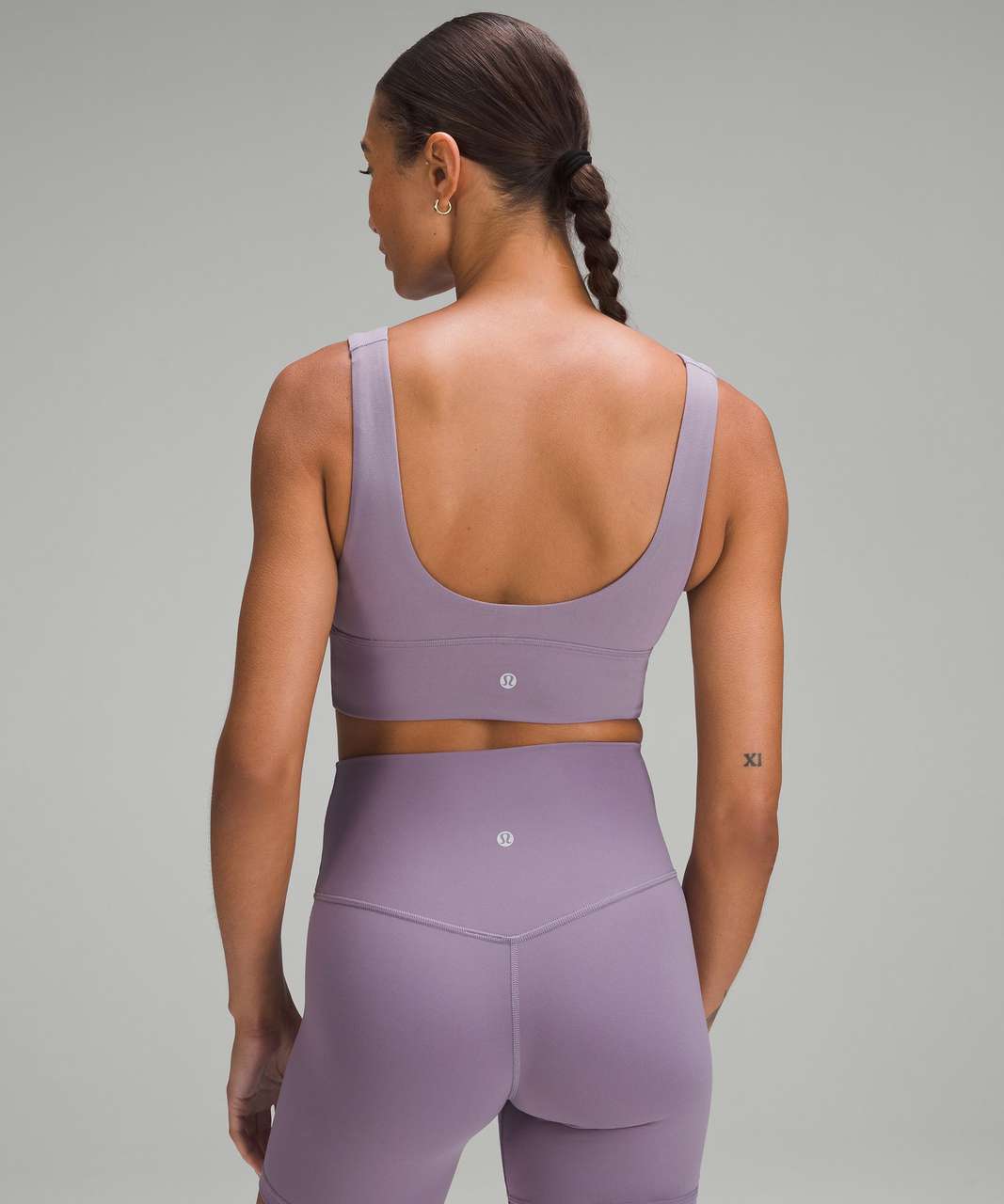 Lululemon Align V-Neck Bra *Light Support, C/D Cup - Purple Ash - lulu  fanatics