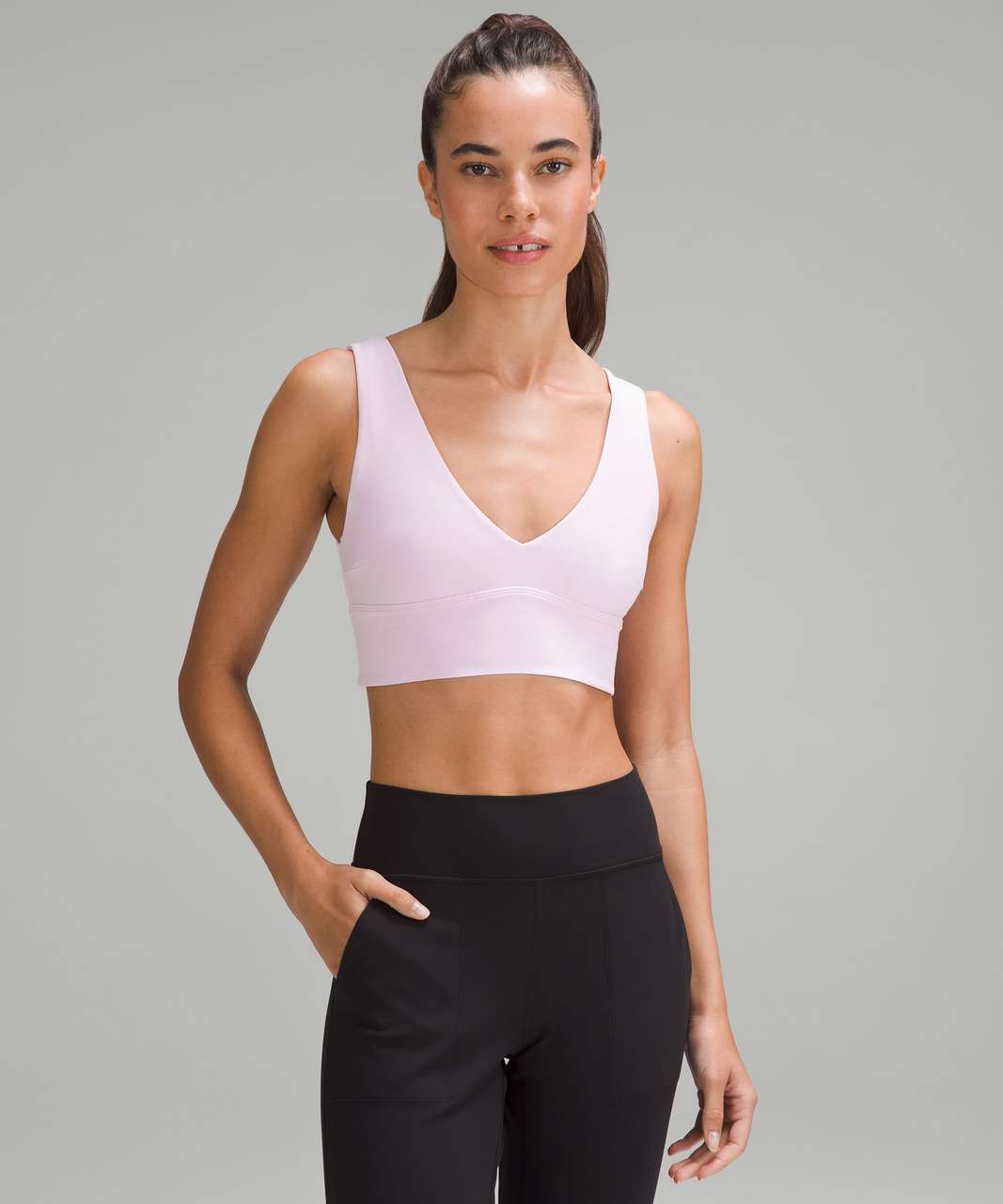 Lululemon Align Asymmetrical Bra *Light Support, C/D Cup - White - lulu  fanatics