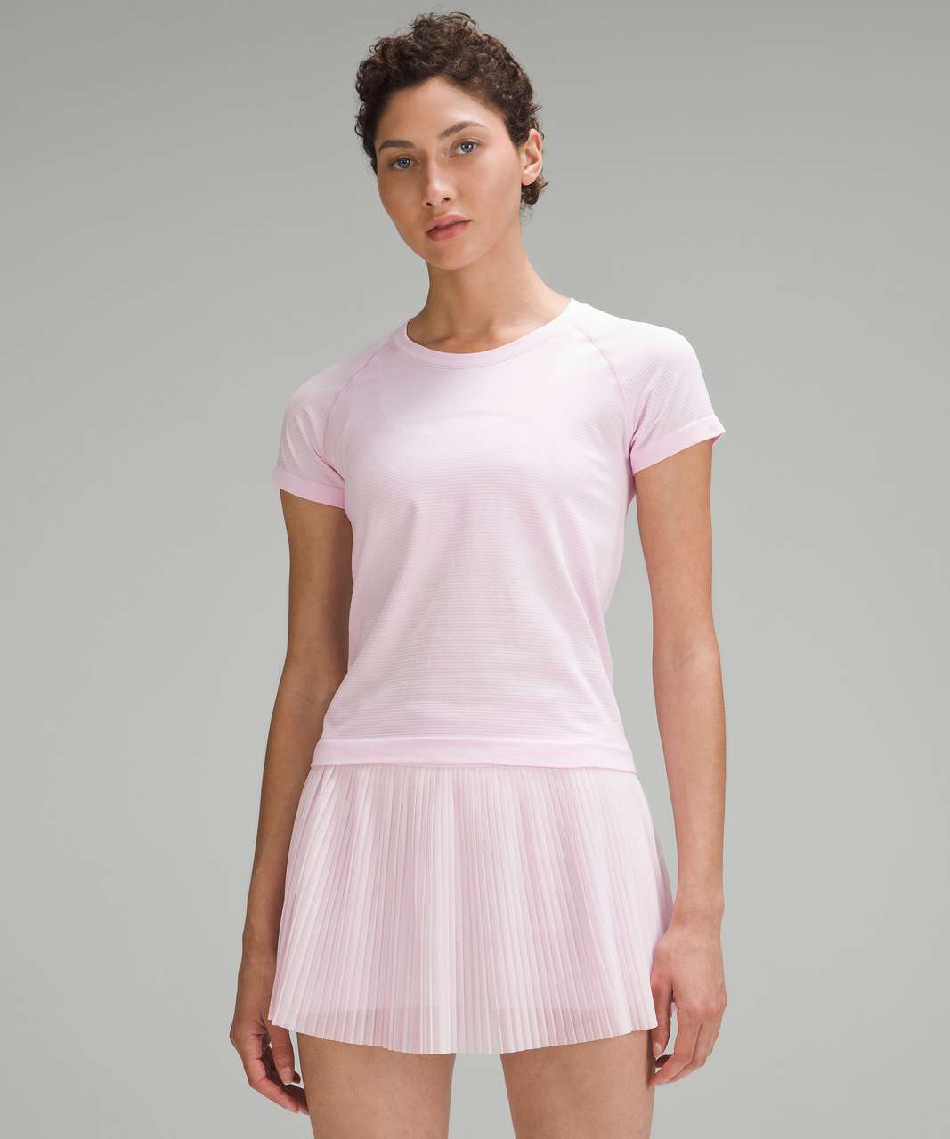 Lululemon Swiftly Tech Short-Sleeve Shirt 2.0 *Race Length - Meadowsweet  Pink / Meadowsweet Pink - lulu fanatics