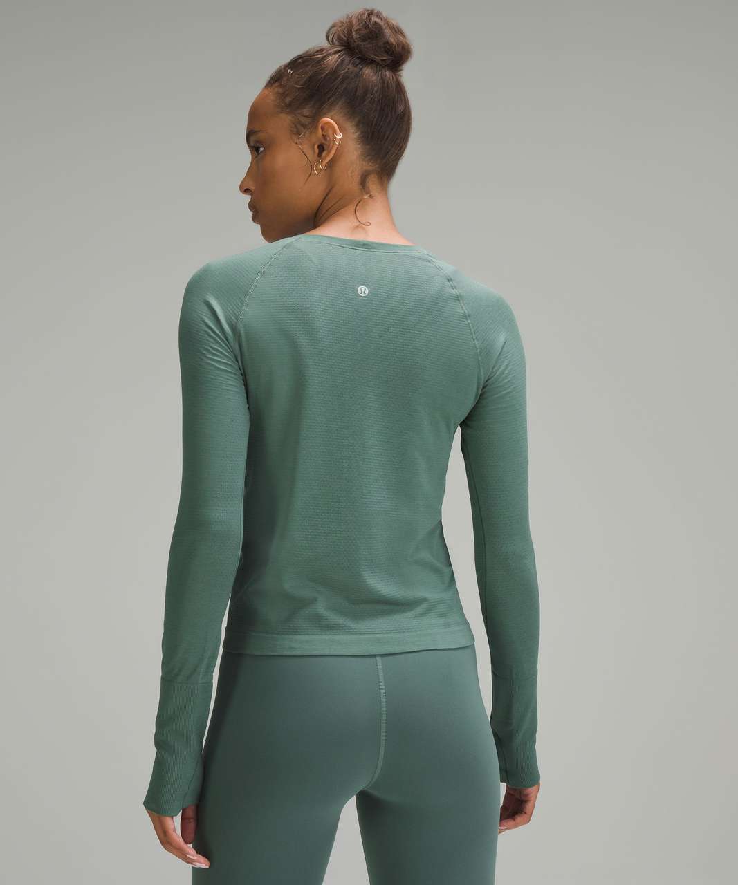 NWT LULULEMON WLDM/WLDM Aqua Green Swiftly Tech LS 2.0 Lightweight Crew Top  8