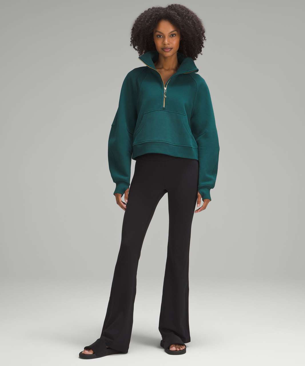 Lululemon Scuba Oversized Funnel Neck Half Zip - Storm Teal - lulu