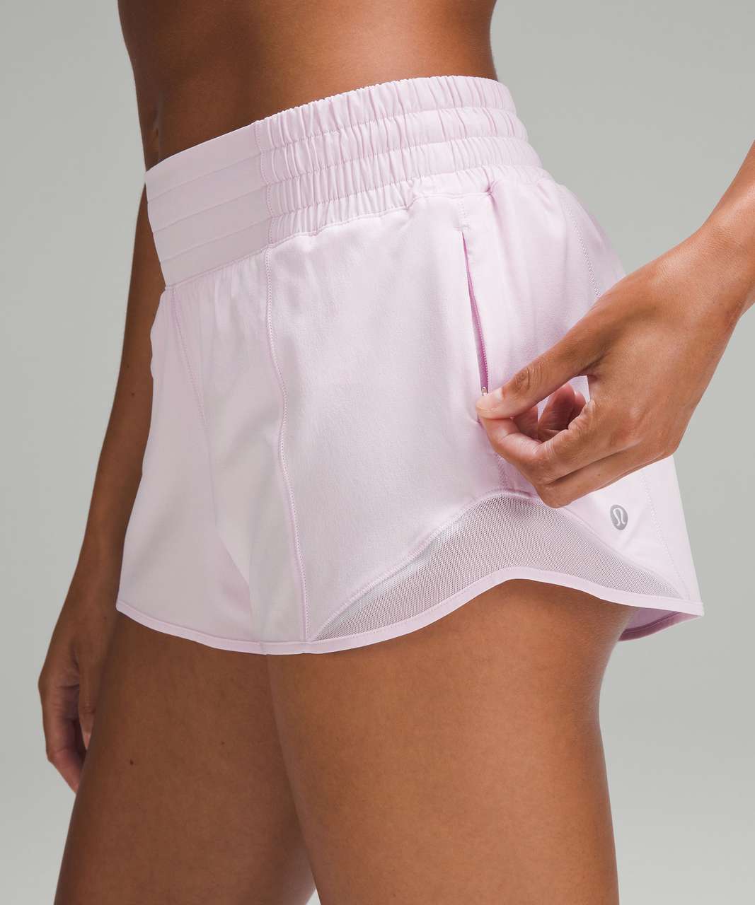 Lululemon Hotty Hot High-Rise Lined Short 2.5 - Meadowsweet Pink - lulu  fanatics