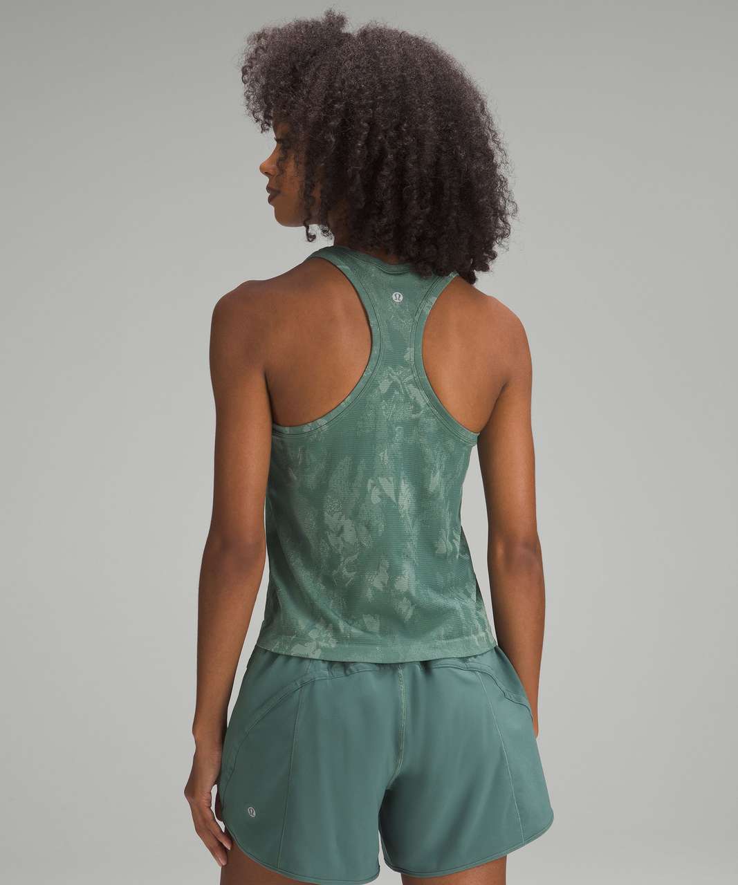 Lululemon Swiftly Tech Racerback Tank Top 2.0 *Race Length - Botanical Fragment Medium Forest / Palm Court