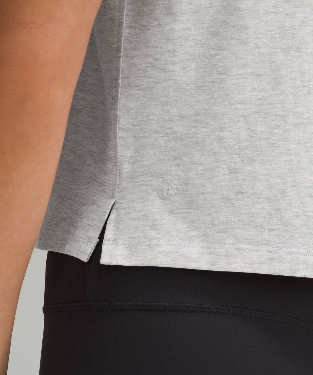 Lululemon Classic-Fit Cotton-Blend T-Shirt - Heathered Core Ultra Light Grey