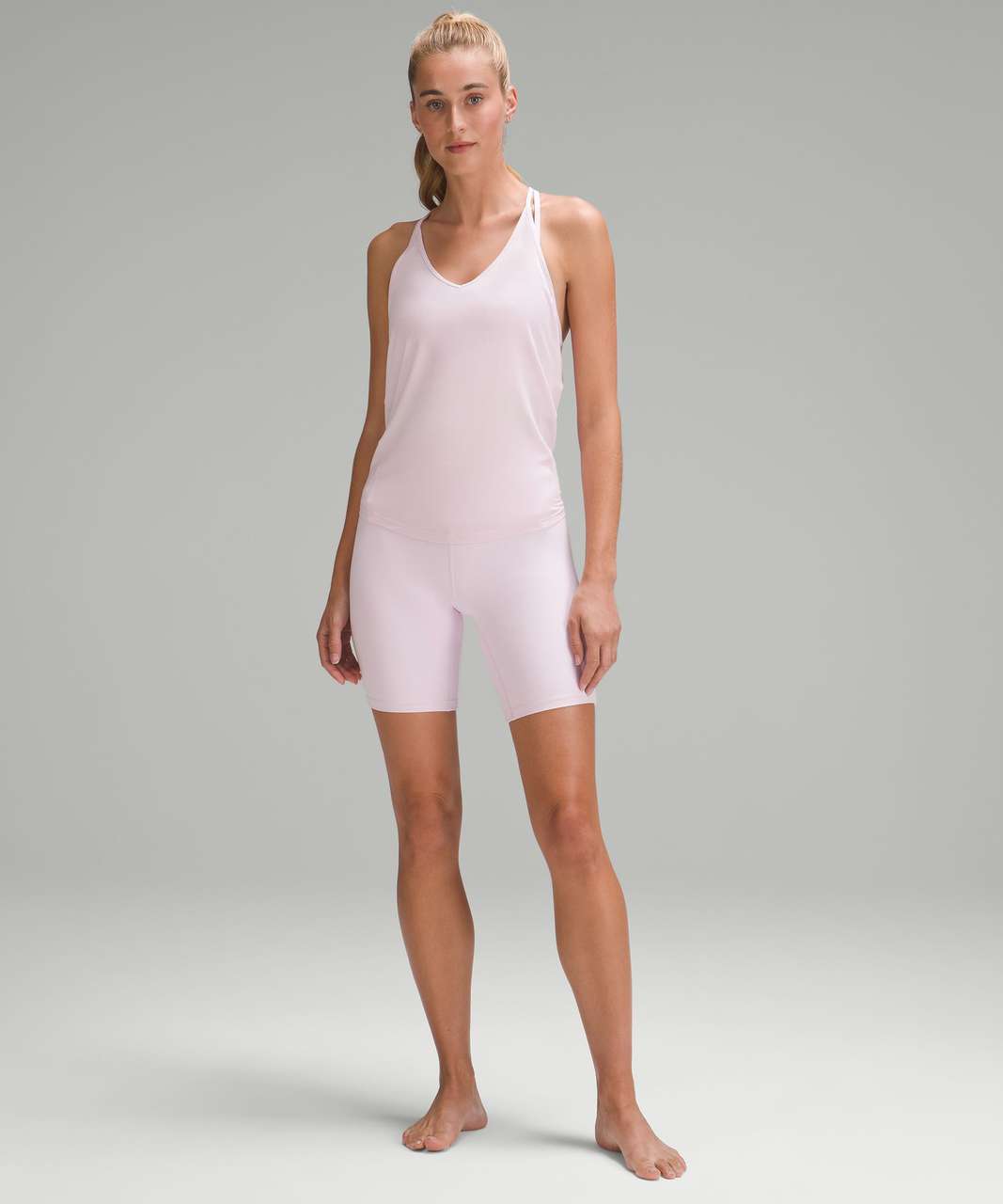 Lululemon Modal-Silk Yoga Tank Top - Meadowsweet Pink