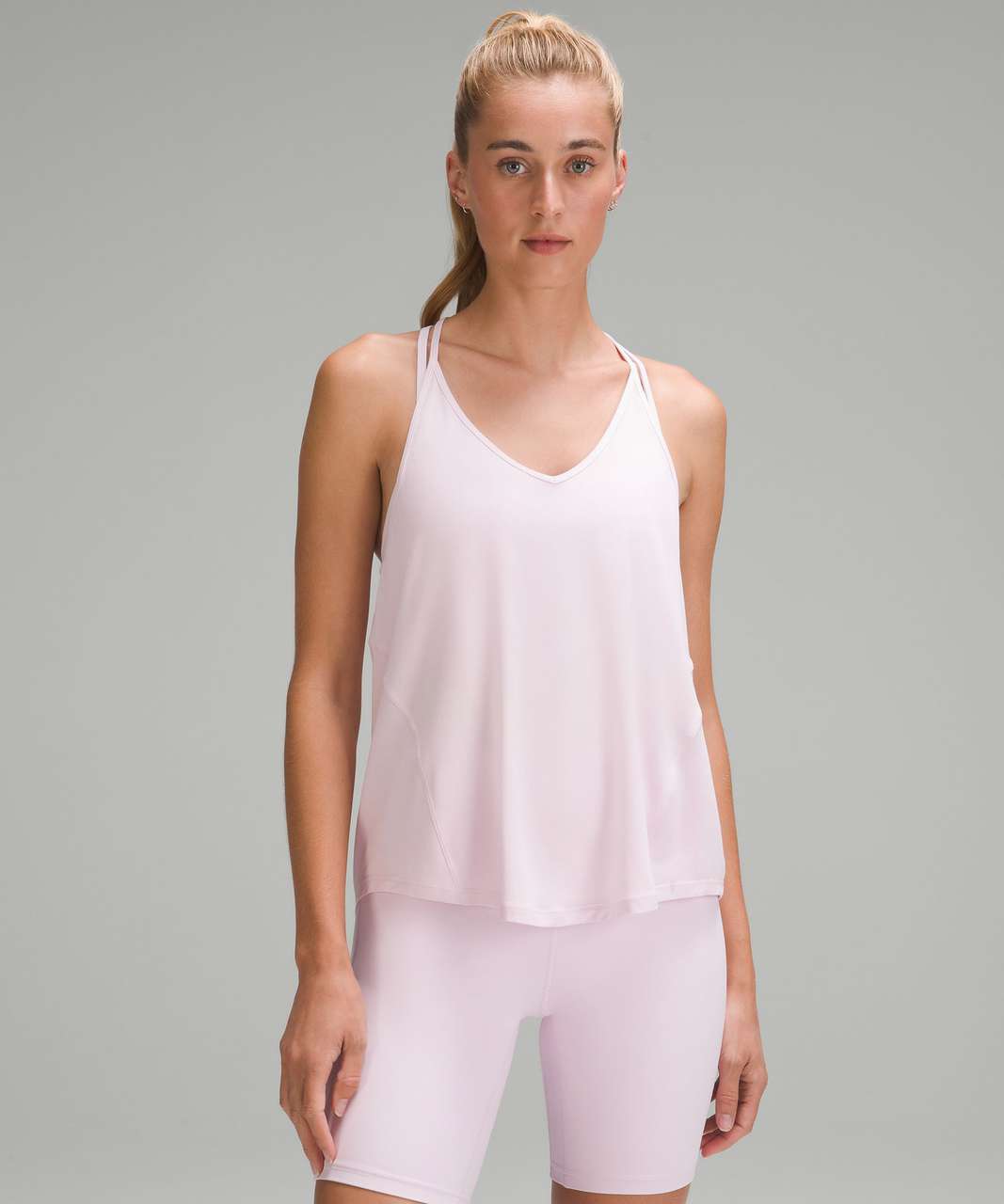 Lululemon Modal-Silk Yoga Tank Top - Meadowsweet Pink