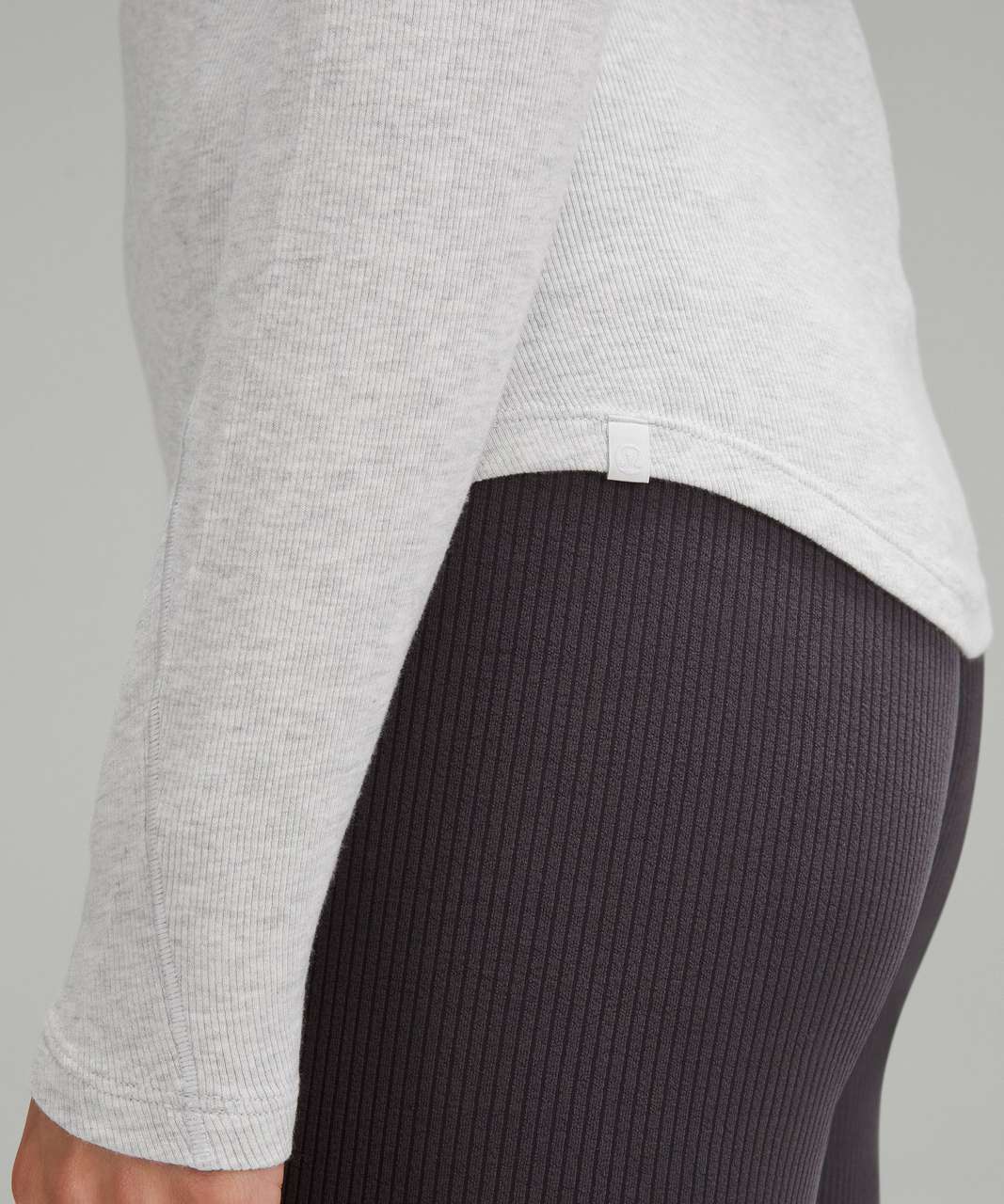 Lululemon Hold Tight Long-Sleeve Shirt - Heathered Core Ultra Light Grey