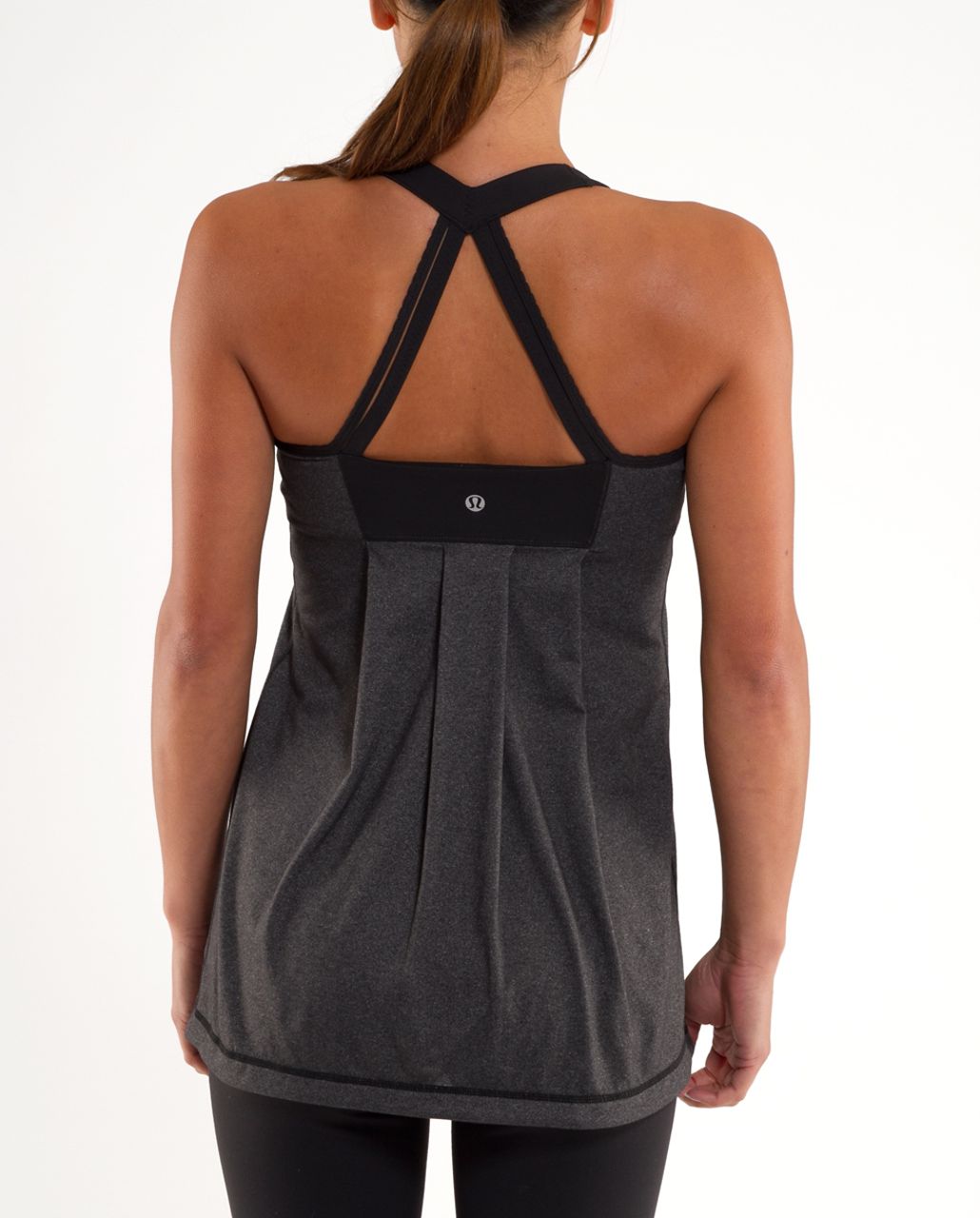 Lululemon Black Power Dance Tank Top Size 2 Small strappy yoga