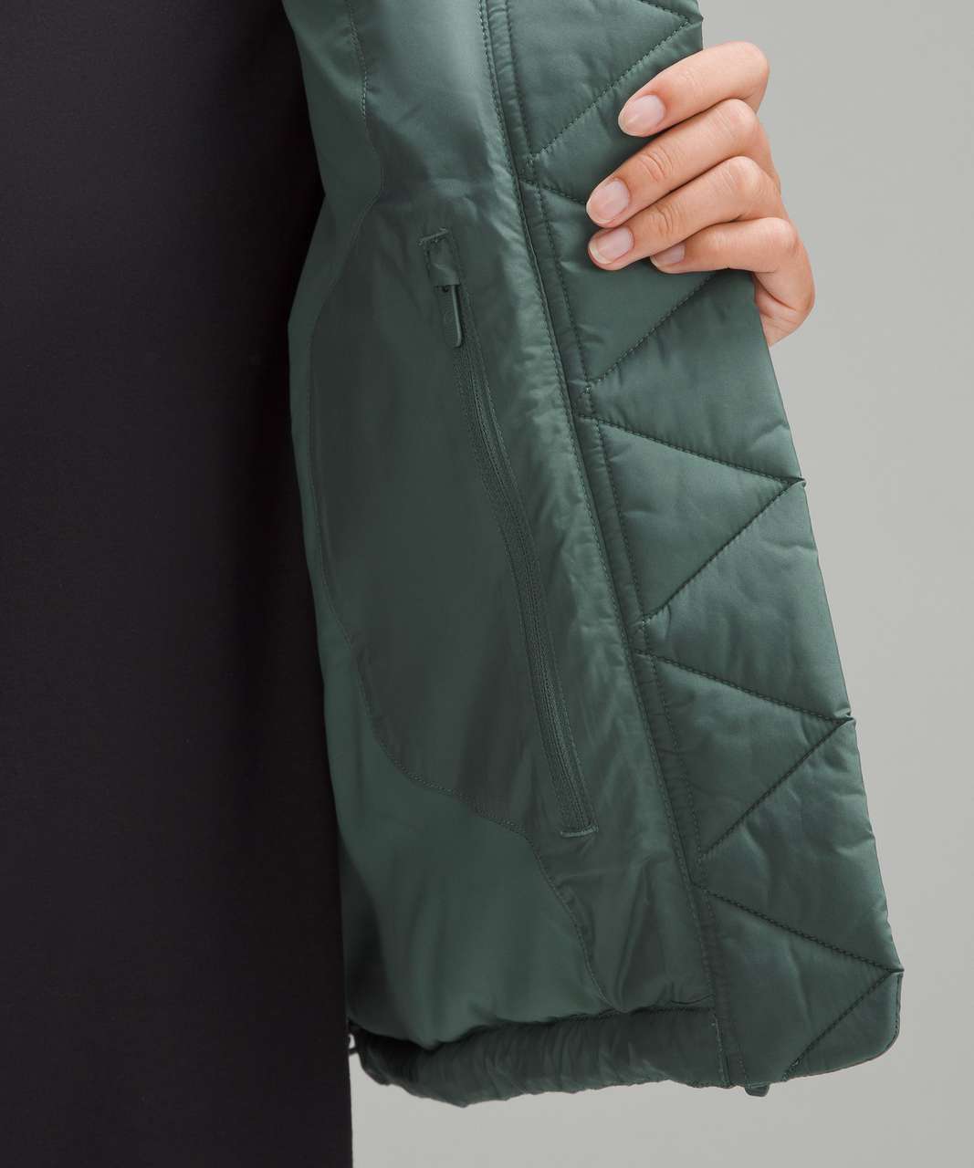 LULULEMON Wunder Puff cropped hooded quilted recycled-Glyde™ down vest