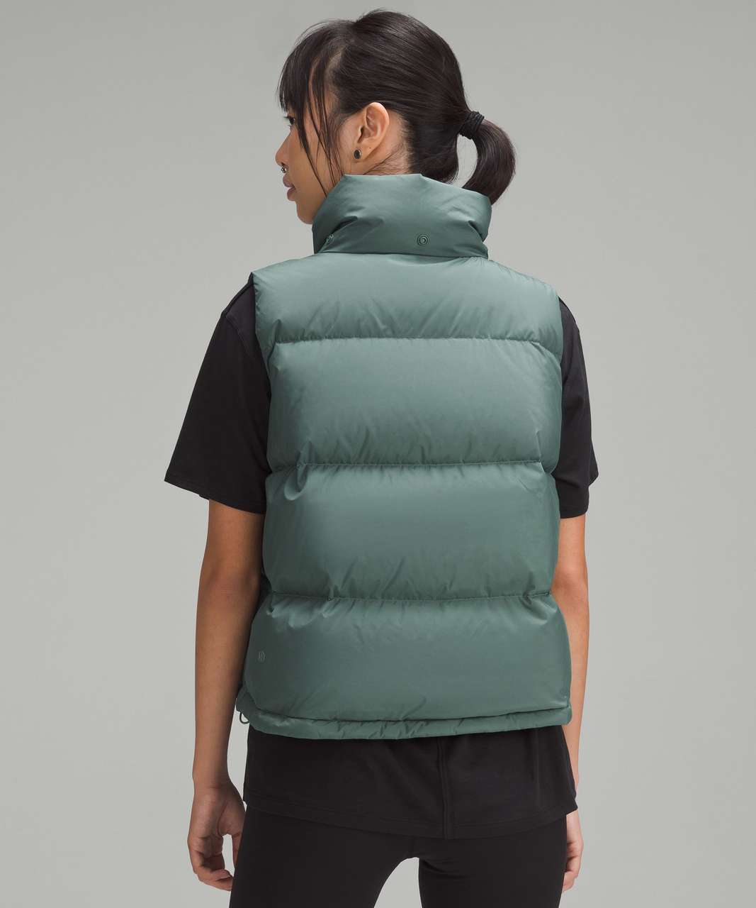 Lululemon Wunder Puff Cropped Vest - Medium Forest