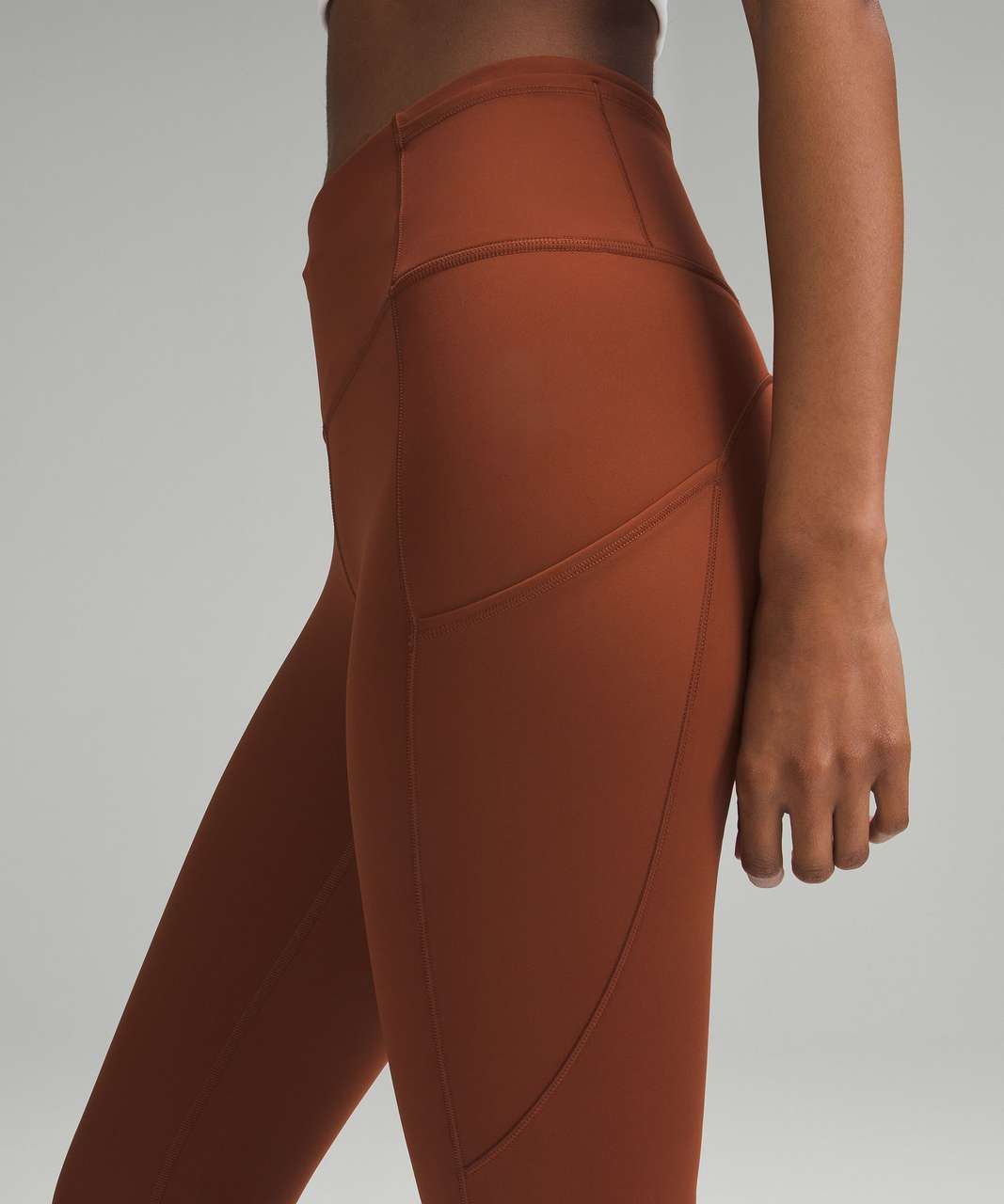 Lululemon Fast $ Free Tight Leggings Floral, Black, True Navy, Dark  Terracotta