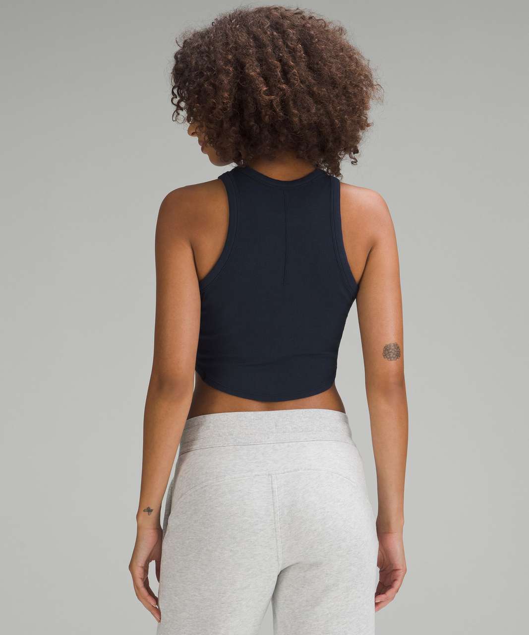 Lululemon Hold Tight Cropped Tank Top - True Navy