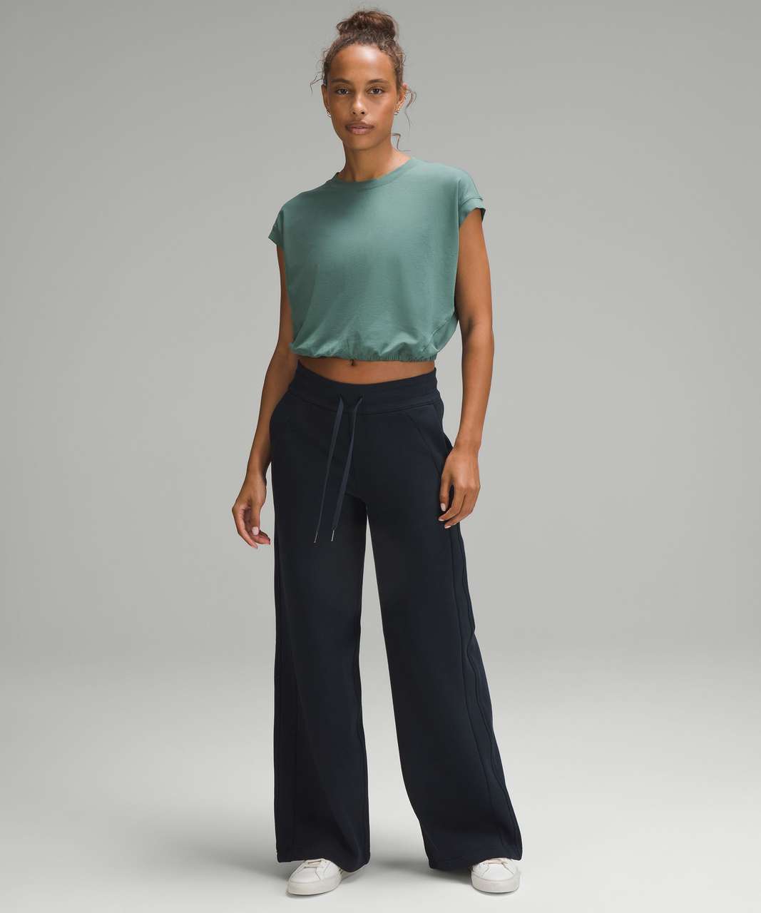 Scuba Mid-Rise Wide-Leg Pant *Full Length