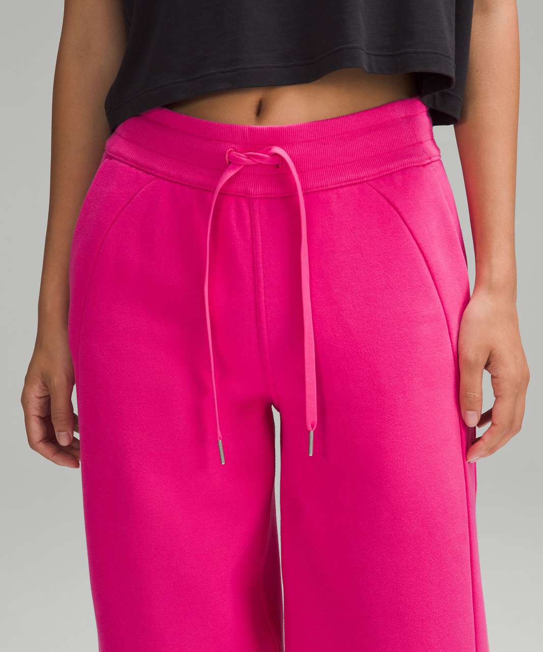 Lululemon Scuba Mid-Rise Wide-Leg Pant *Full Length - Sonic Pink