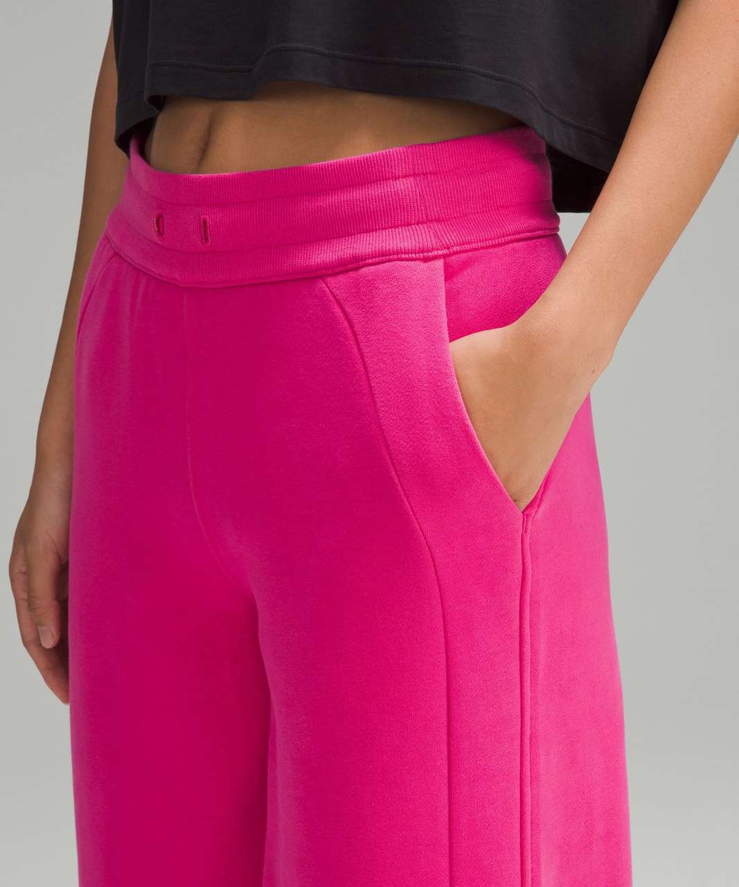 lululemon athletica, Pants & Jumpsuits, Lululemon Scuba Midrise Wideleg  Pant In Sonic Pink Size 2 New Nwt