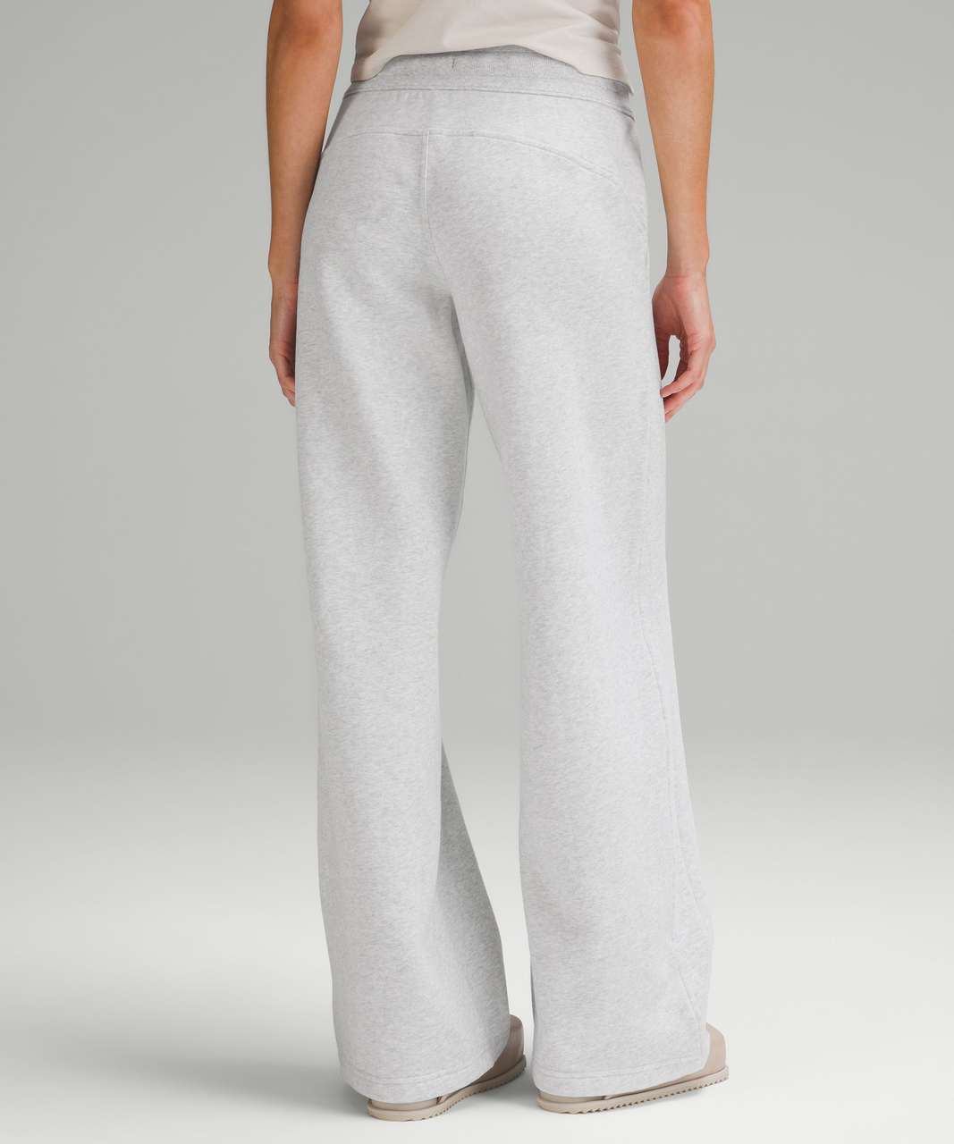 Scuba Mid Rise Wide Leg Pant Full Length in bone｜TikTok Search