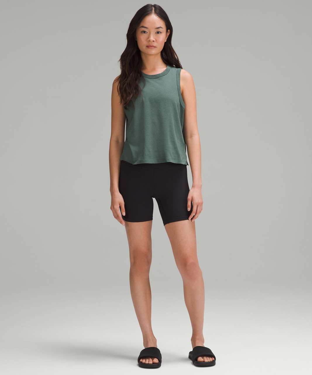 Lululemon Classic-Fit Cotton-Blend Tank Top - Kelly Green - lulu