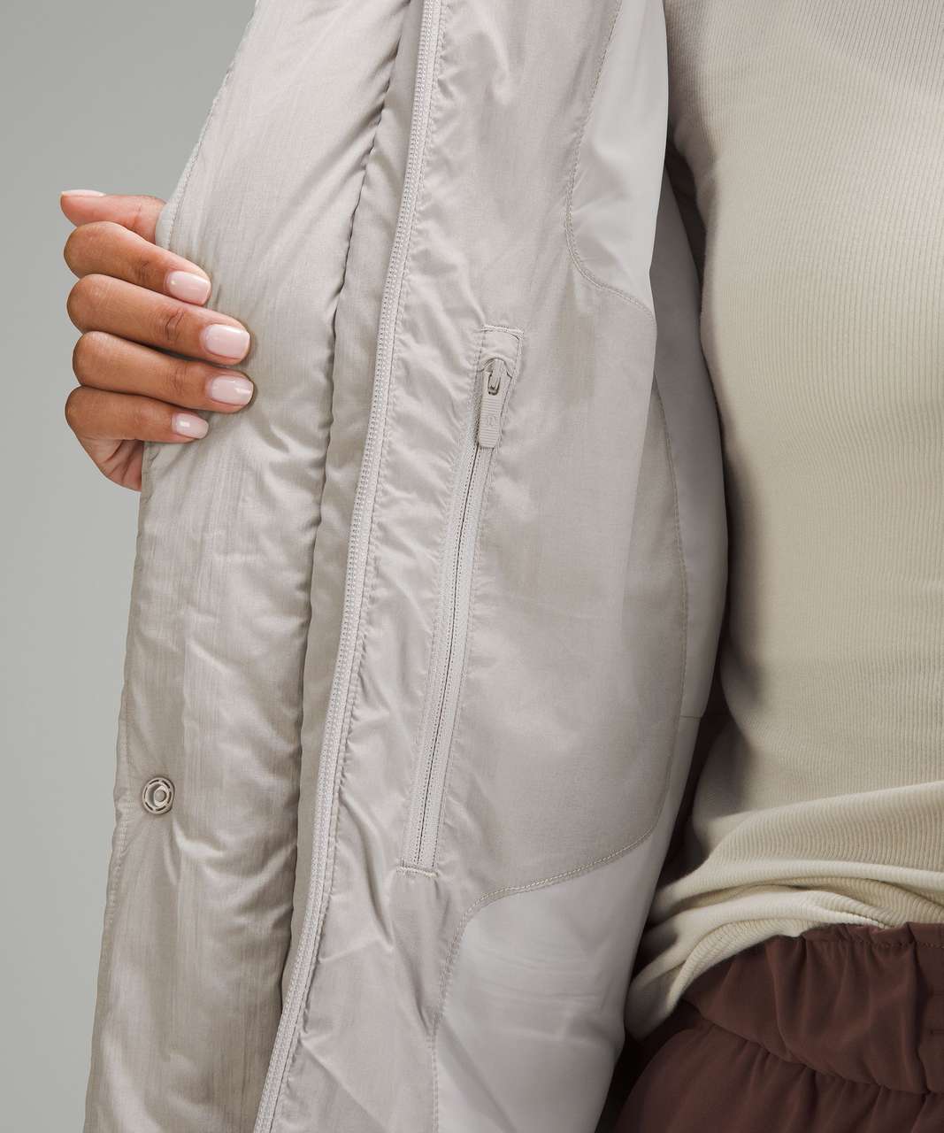 Lululemon Wunder Puff Jacket - Heathered Natural Ivory