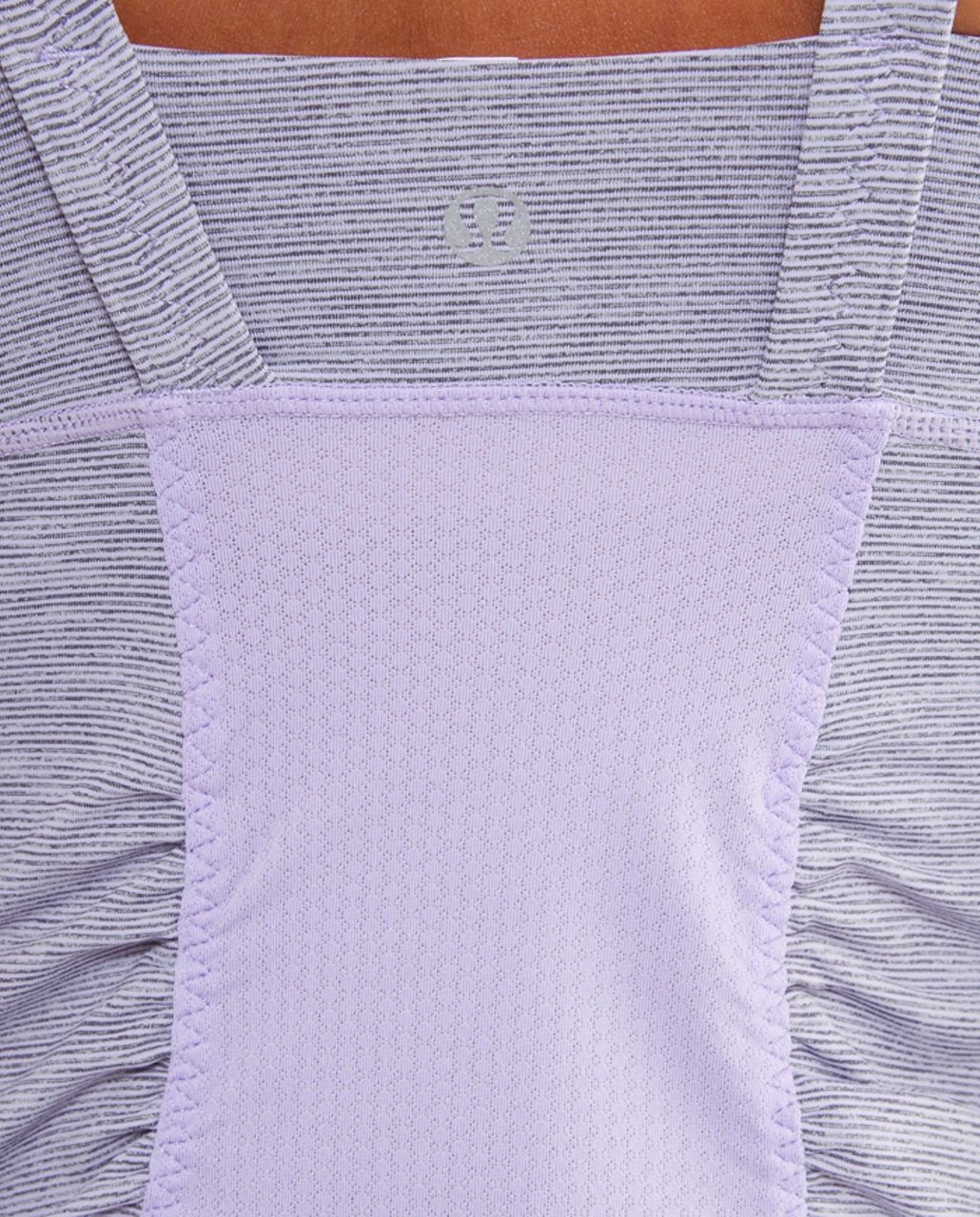 Lululemon Active Strength Tank - Lilac Heathered Coal Wee Stripe /  Lilac