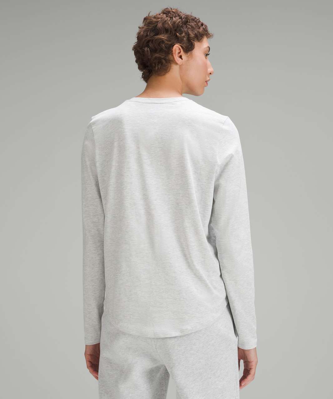 Lululemon Love Long-Sleeve Shirt - Heathered Core Ultra Light Grey