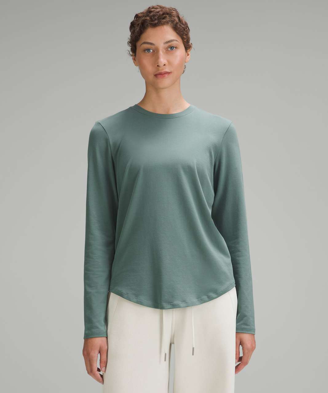 Lululemon Love Long-Sleeve Shirt - Medium Forest - lulu fanatics