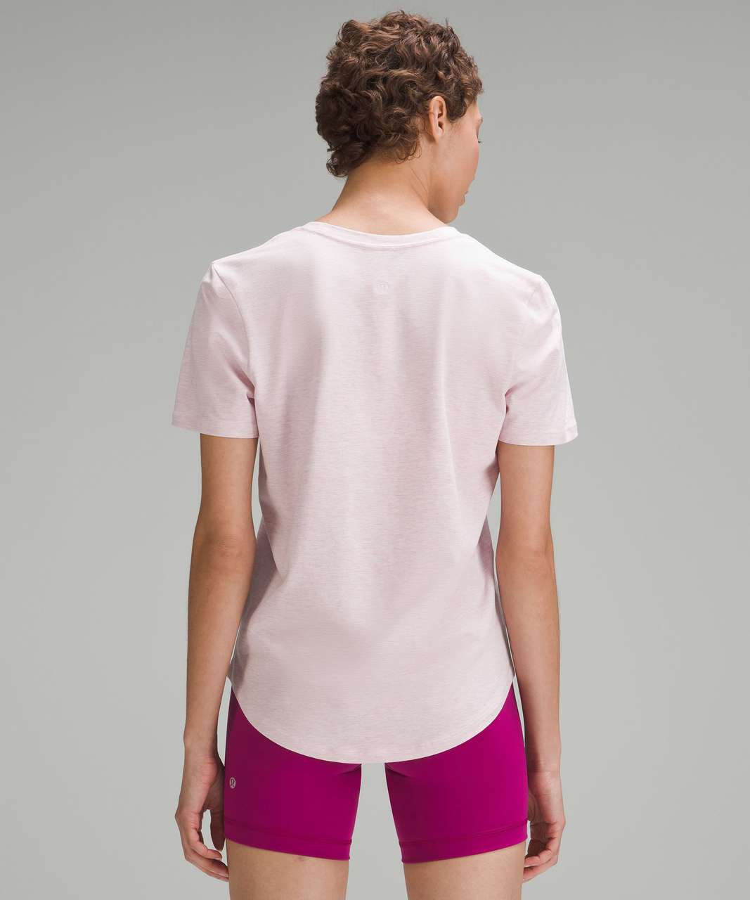 Lululemon Love V-Neck T-Shirt - Heathered Meadowsweet Pink