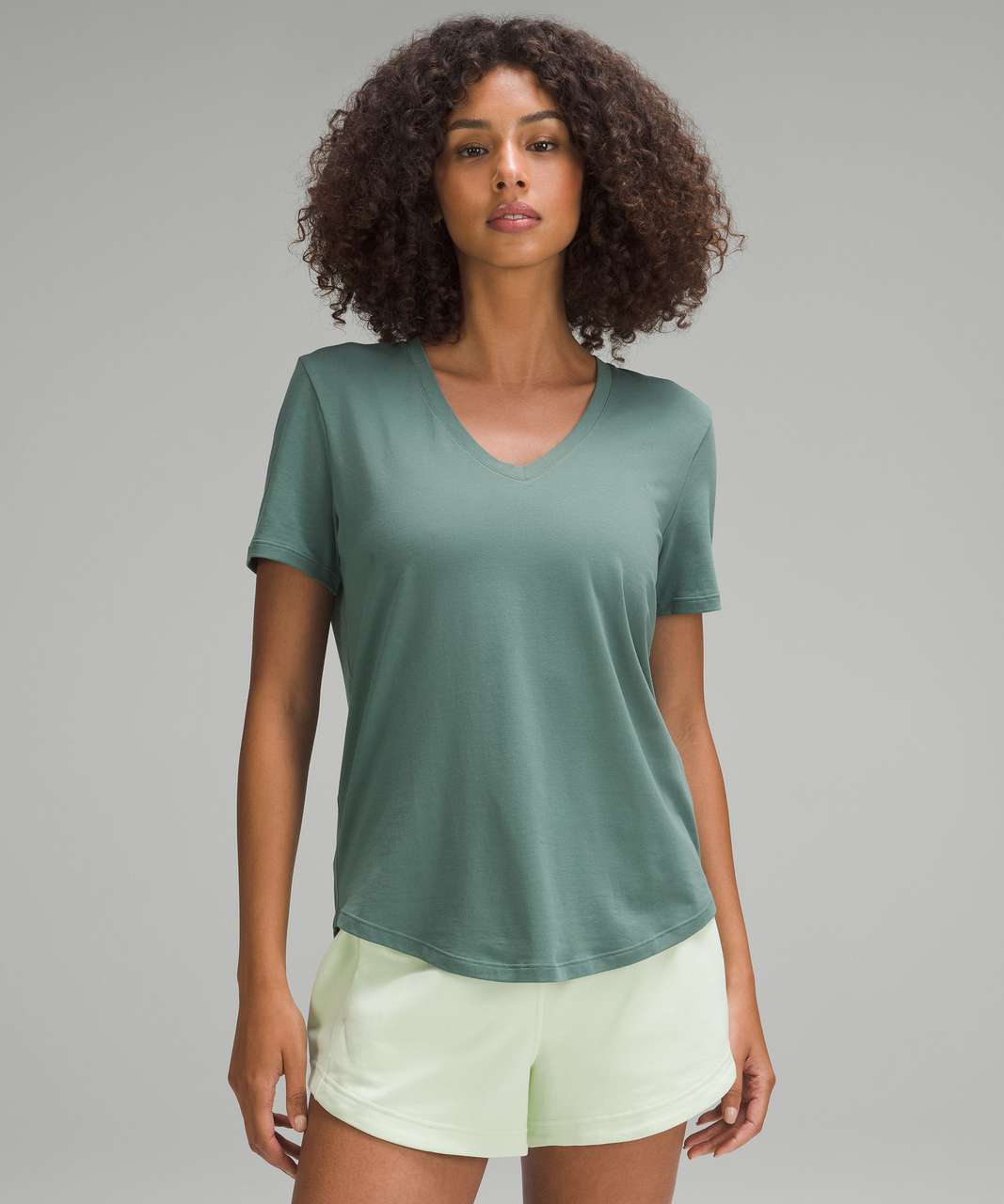 Lululemon Love Crew Short Sleeve T-Shirt - Green Twill - lulu fanatics