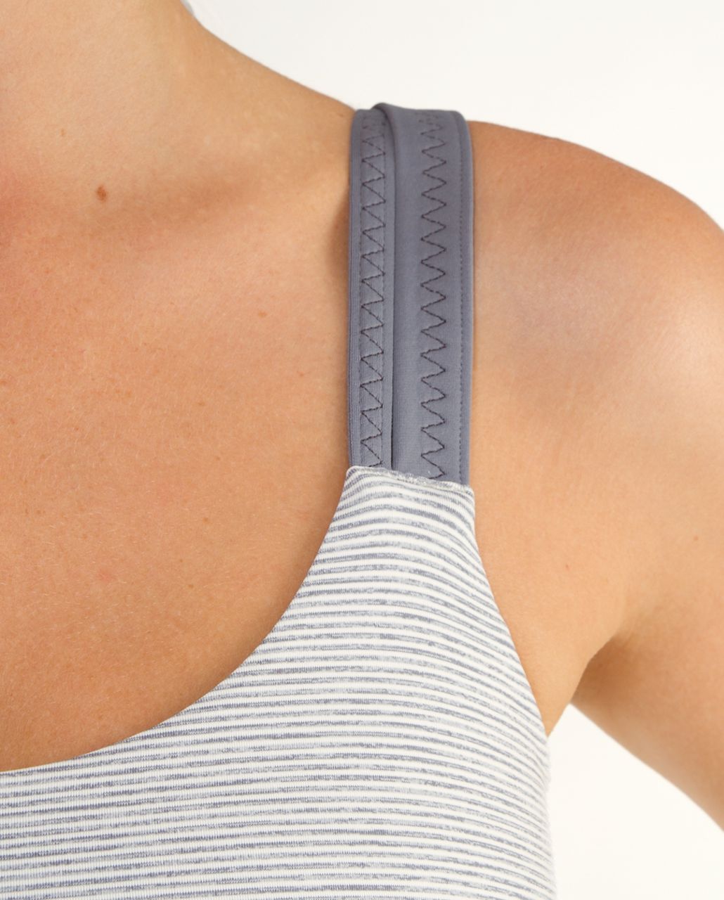 Lululemon Active Strength Tank - Ghost Blurred Grey Mini Stripe / Coal ...