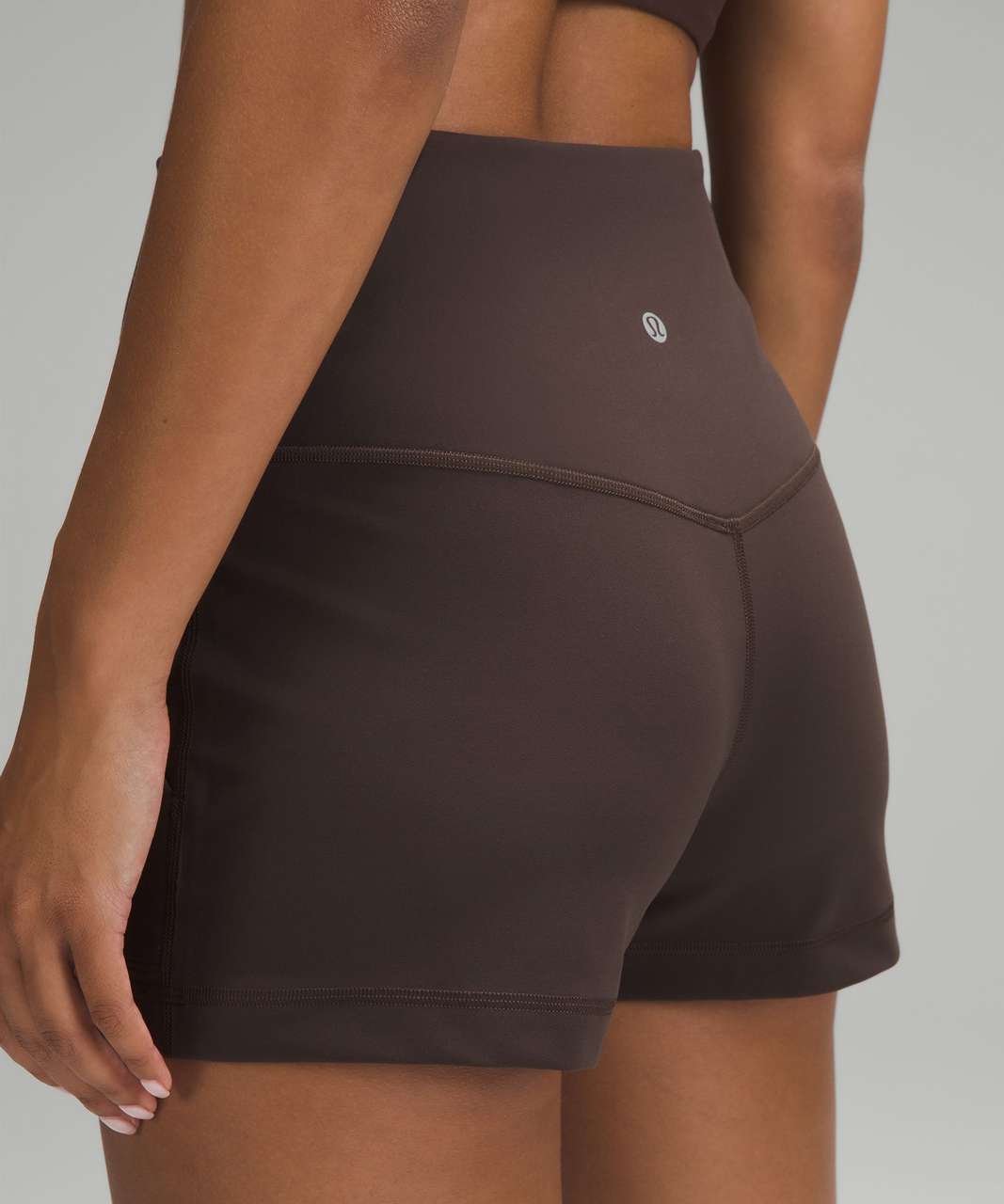 Lululemon Align Classic-Fit High-Rise Short 3 - Espresso - lulu fanatics