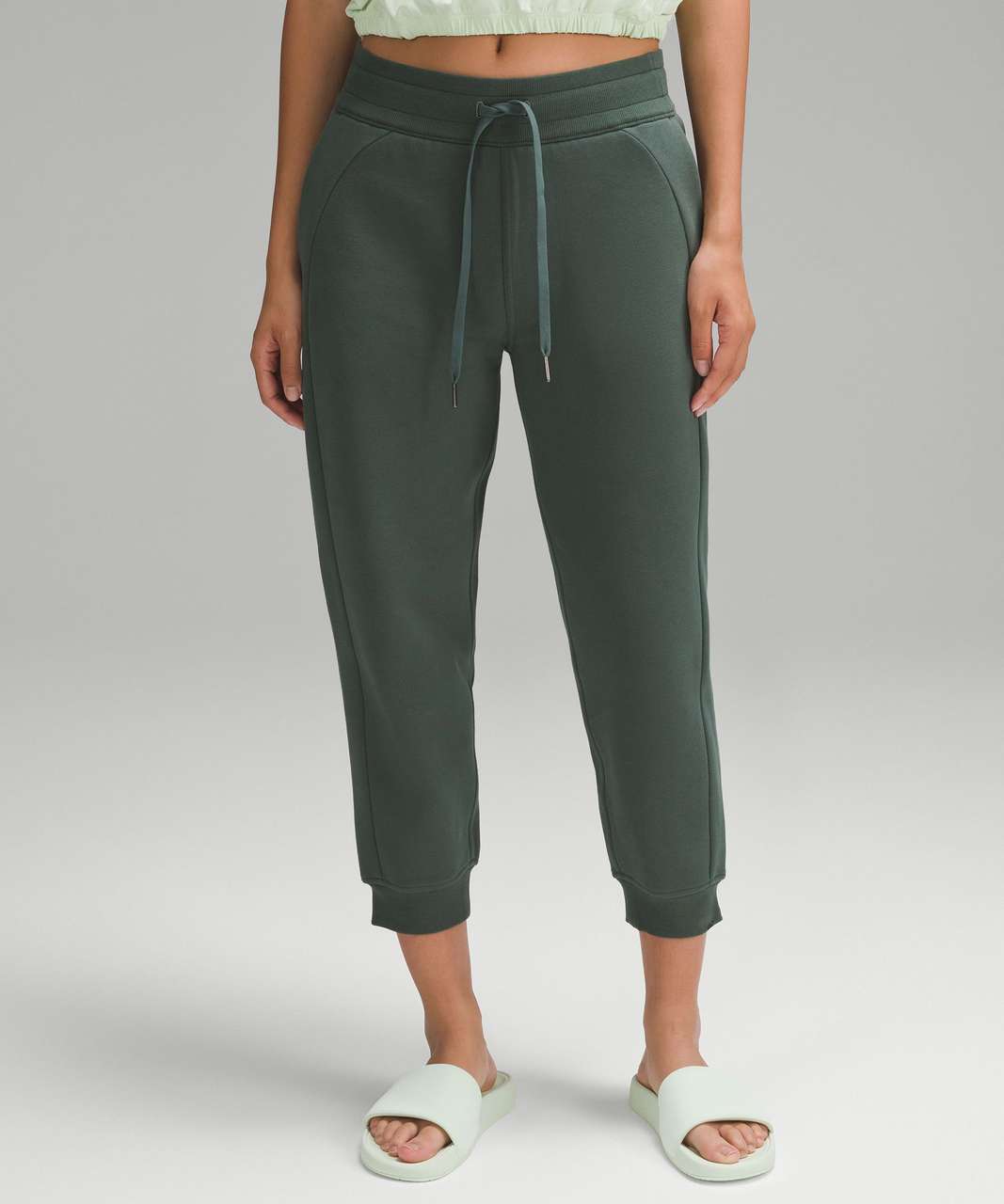 Lululemon Scuba High-Rise Cropped Jogger - Dark Forest - lulu fanatics