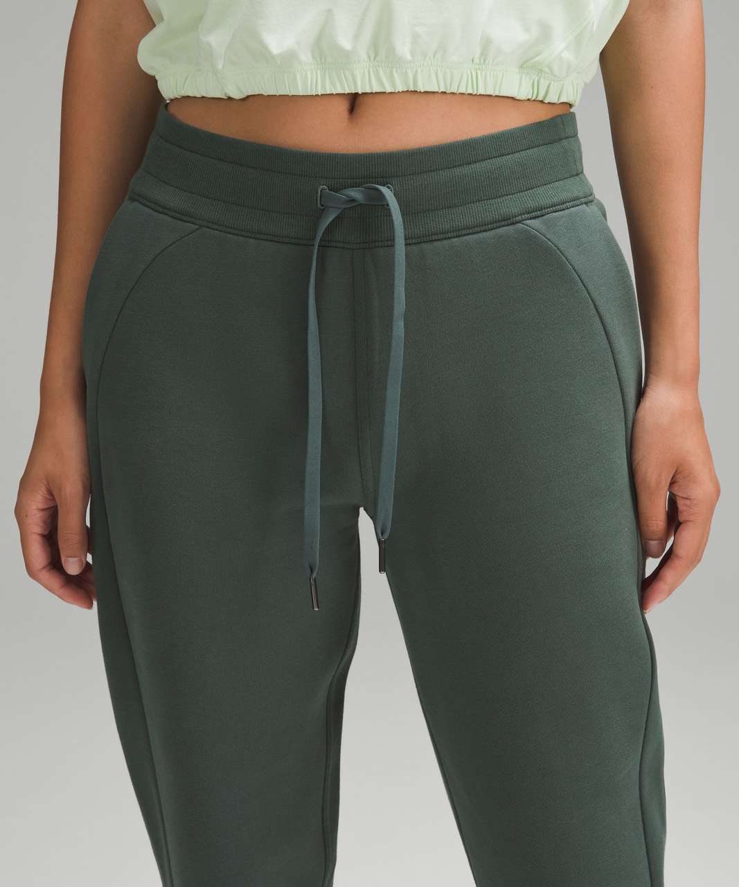 Lululemon Time to Sweat High Rise Crop Dark Forest Green Size 12