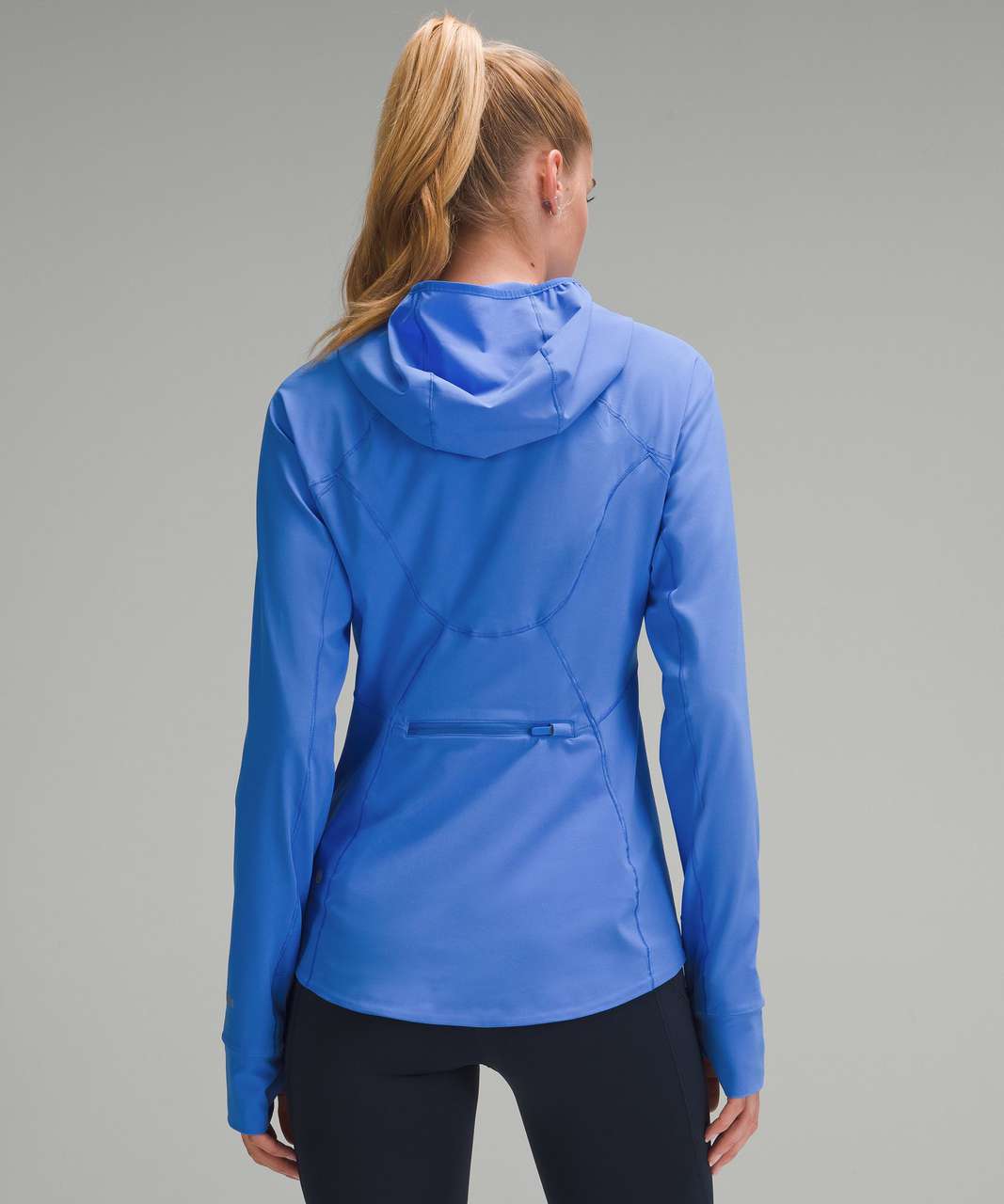 Blue Mist Over hooded packable windbreaker, lululemon