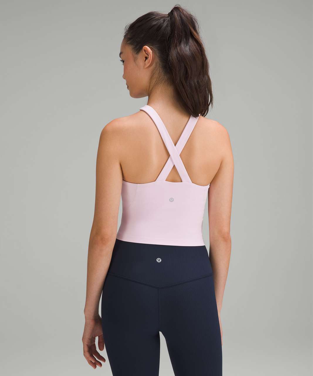 Got myself an align tank for the first time! What to do ab folds in the pads?  Is this normal? : r/lululemon