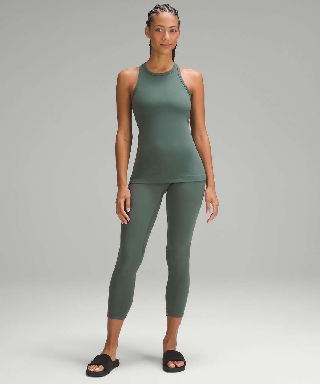 Lululemon Align Waist-Length Racerback Tank Top - Kelly Green - lulu  fanatics