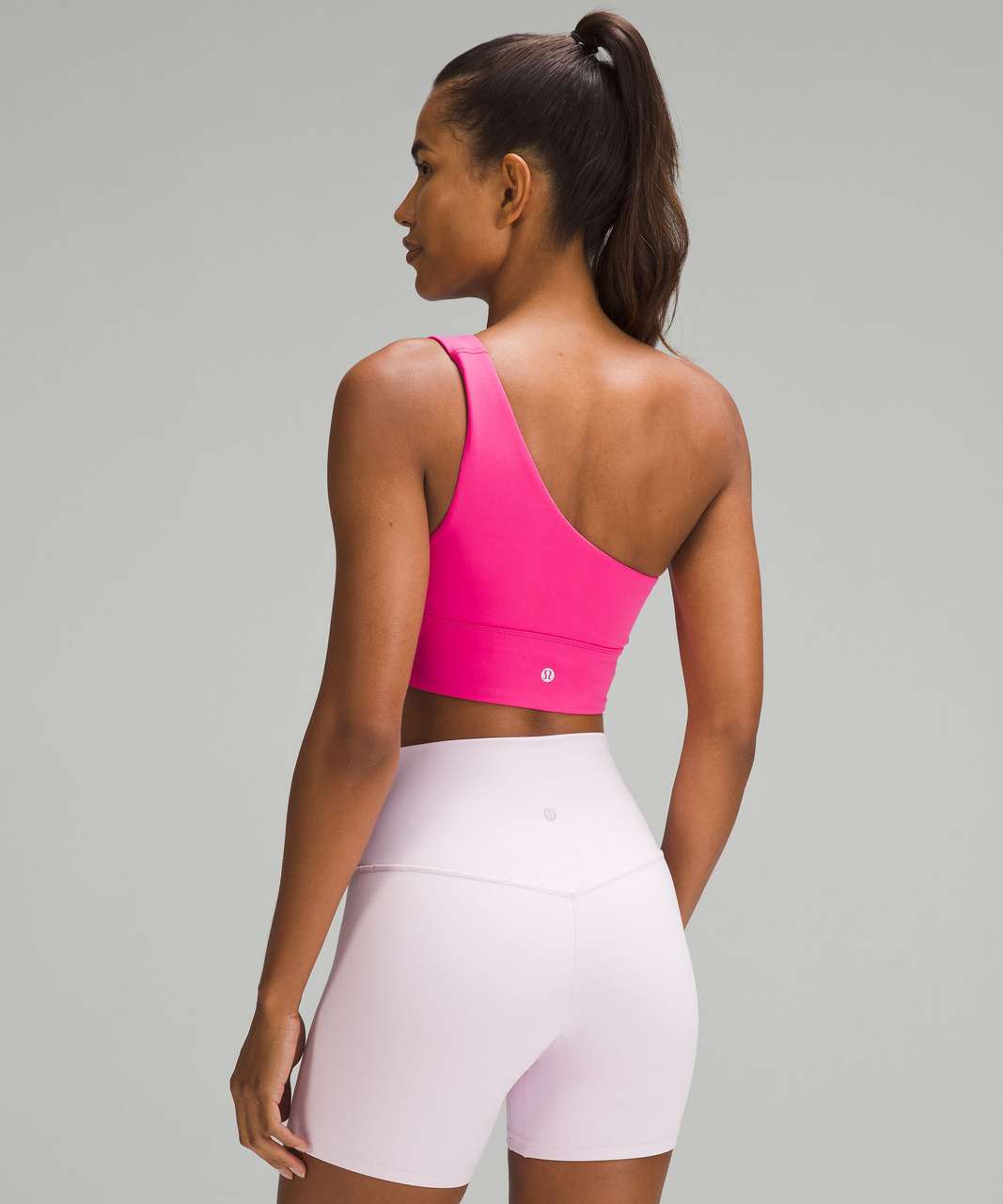 Lululemon Align Asymmetrical Bra *Light Support, A/B Cup - Sonic Pink - lulu  fanatics