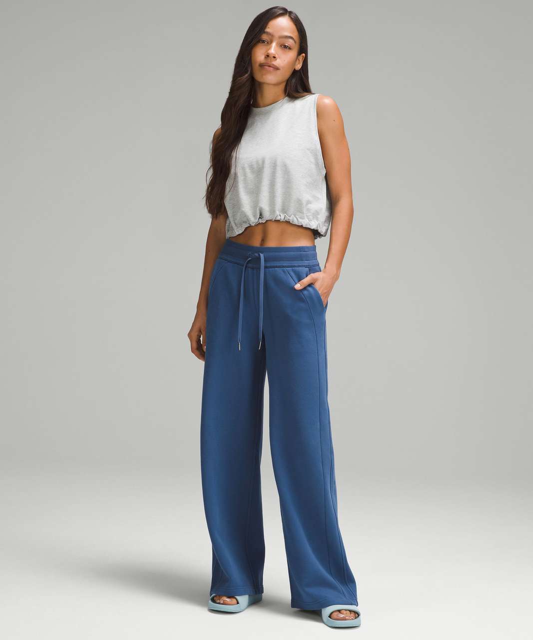 Scuba Mid-Rise Wide-Leg Pant curated on LTK