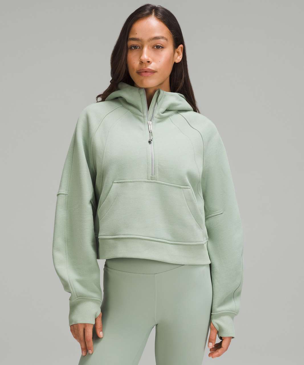 Lululemon Scuba Oversized Half-Zip Hoodie - Palm Court - lulu fanatics