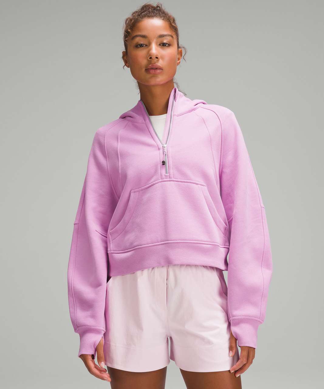 Lululemon Scuba Oversized Half-Zip Hoodie - Dahlia Mauve - lulu