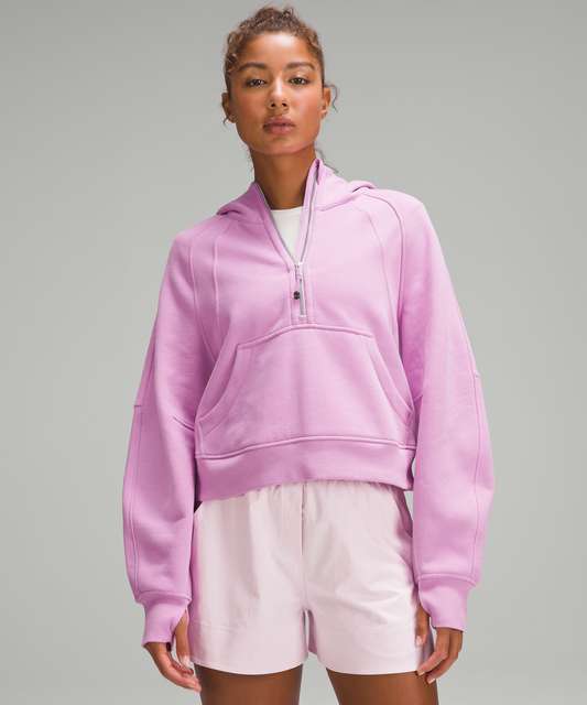 Lululemon XL XXL Scuba Oversized Half Zip Hoodie Sweatshirt Lip Gloss Pink  - $87 - From The Okie