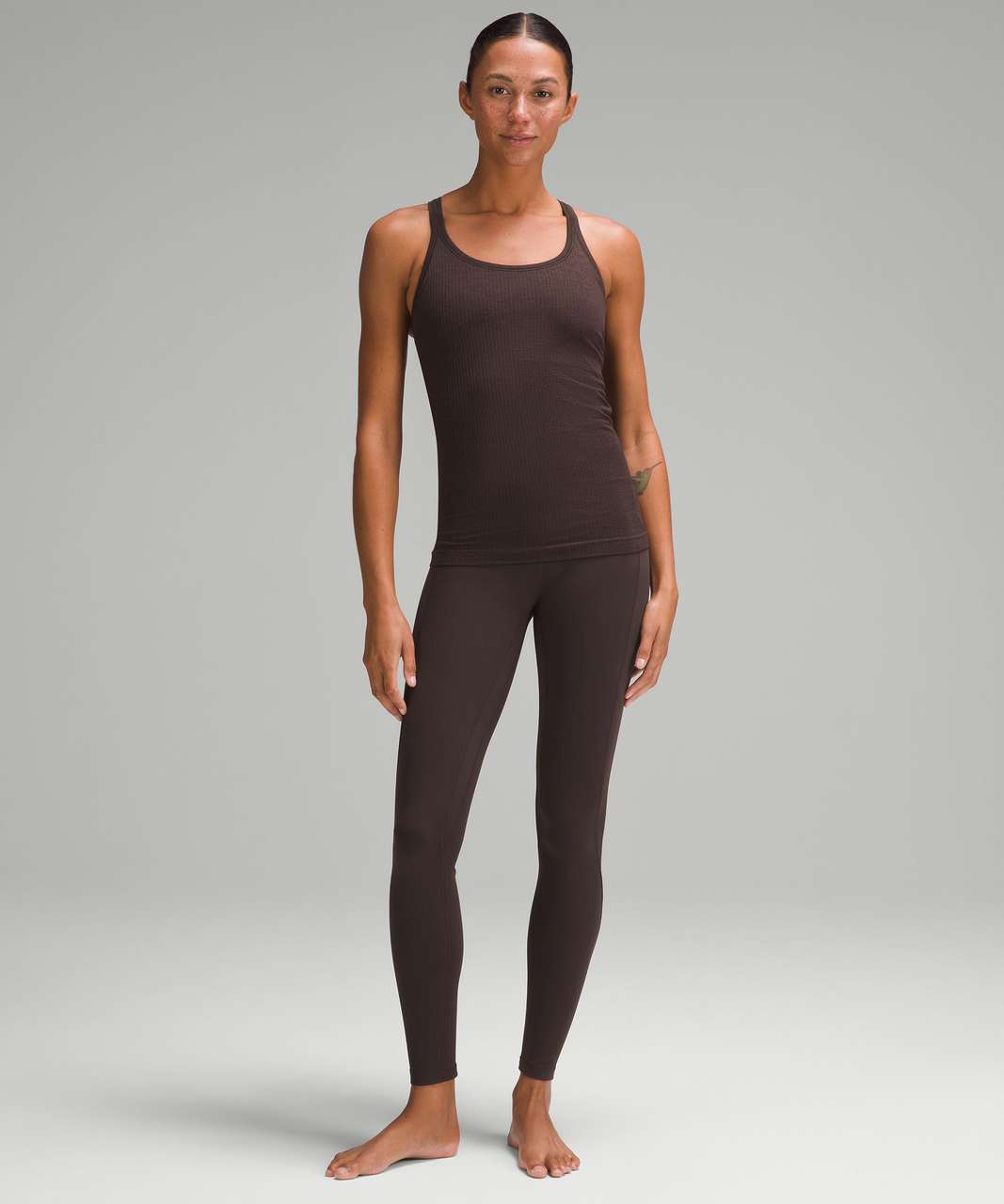 Lululemon Align Classic-Fit High-Rise Short 3 - Espresso - lulu fanatics