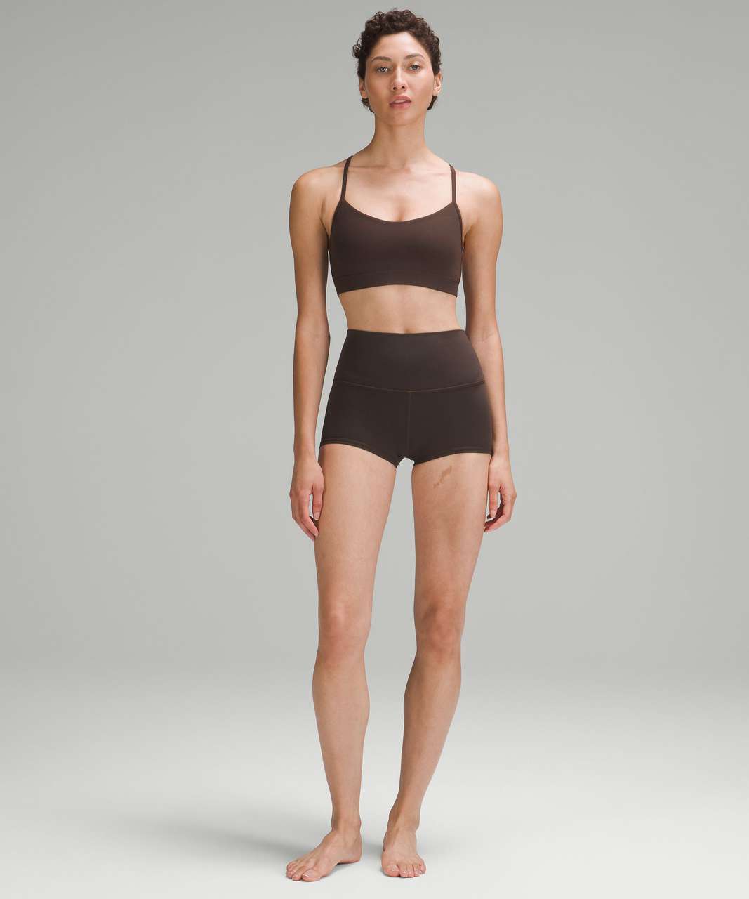 Lululemon Flow Y Bra Nulu *Light Support, A–C Cups - Espresso