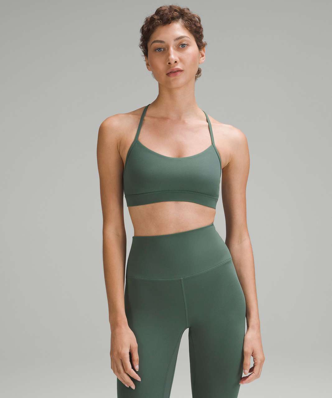 Lululemon Flow Y Bra IV - Savasana Camo 20cm Fatigue Green - lulu fanatics