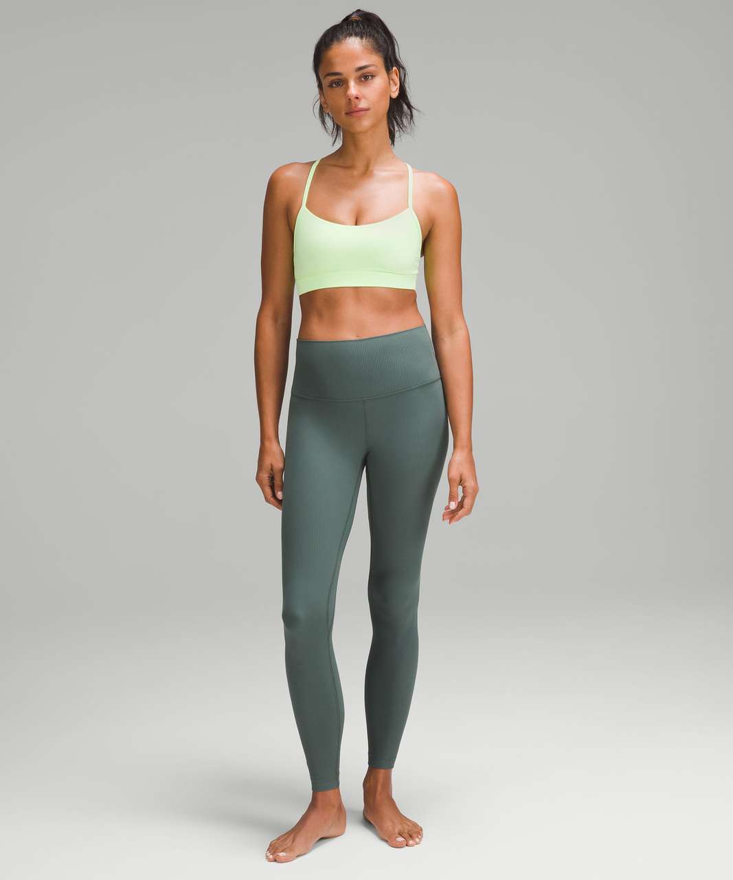 Lululemon Flow Y Bra Nulu *Light Support, A–C Cups - Faded Zap