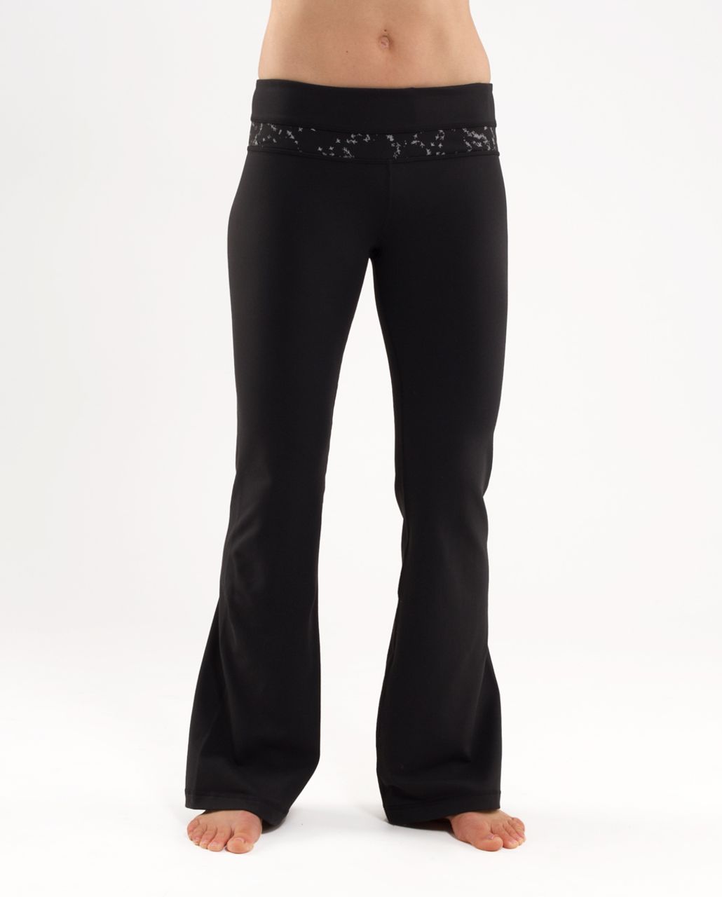 Lululemon Groove Pant (Tall) - Black /  Silver Pitter Patter Reflective