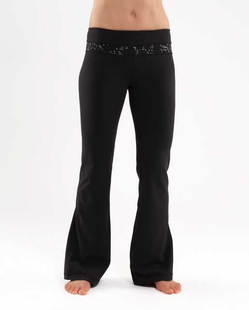 Lululemon Groove Super-High-Rise Flared Pant *Nulu - Segment Emboss Black -  lulu fanatics