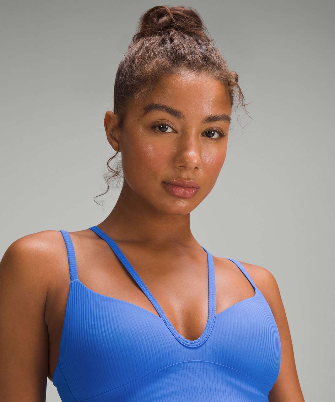 Lululemon Like a Cloud Strappy Longline Ribbed Bra *Light Support, B/C Cup - Pipe Dream Blue